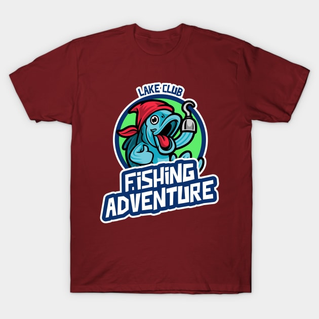 Lake Club Fishing Adventure T-Shirt by SJR-Shirts